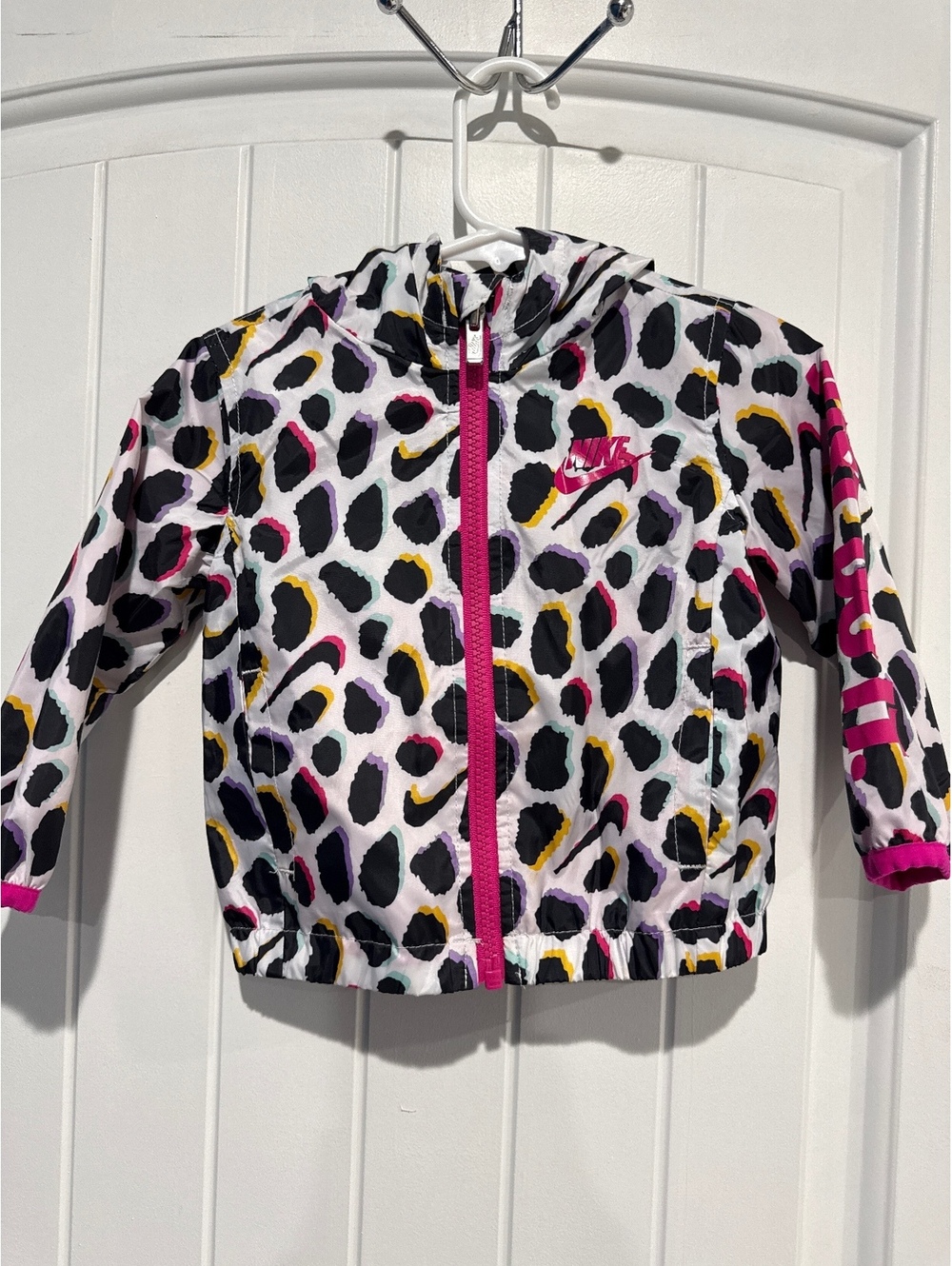 Nike Girls Leopard Print Lightweight Jacket – 18M